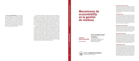 Cover image for book Mecanismos de accountability en la gestión de residuos