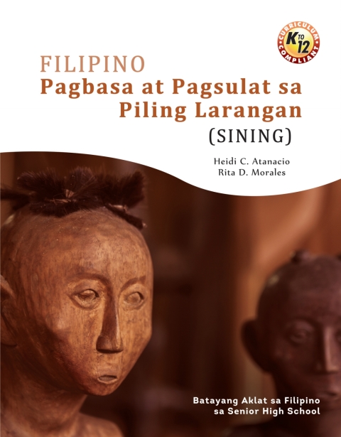 Cover image for book Filipino: Pagbasa at Pagsulat sa Piling Larangan (Sining) Batayang Aklat sa Filipino sa Senior High School