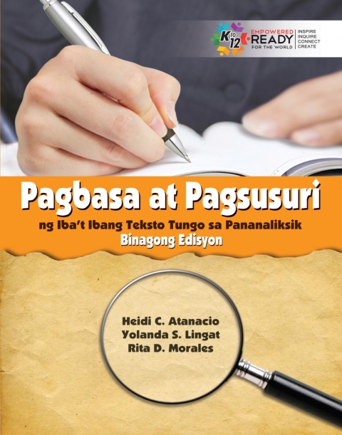 Cover image for book Pagbasa at Pagsusuri ng Iba't-ibang Teksto tungo sa Pananaliksik