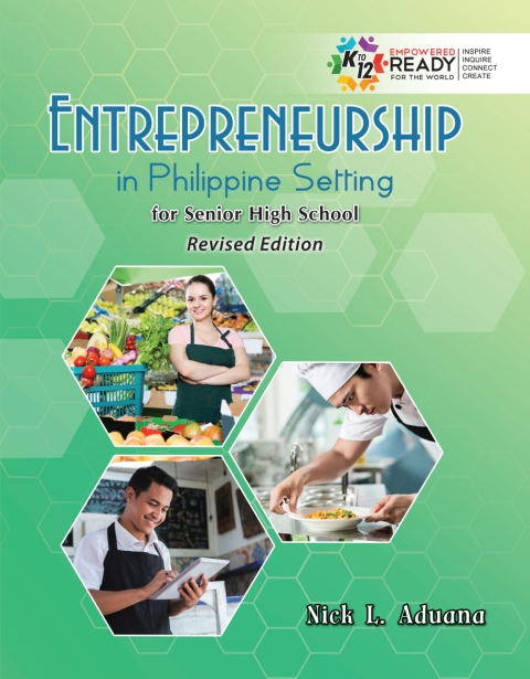 Cover image for book Entrepreneurship in Philippine Setting for Senior High School - Revised Edition
