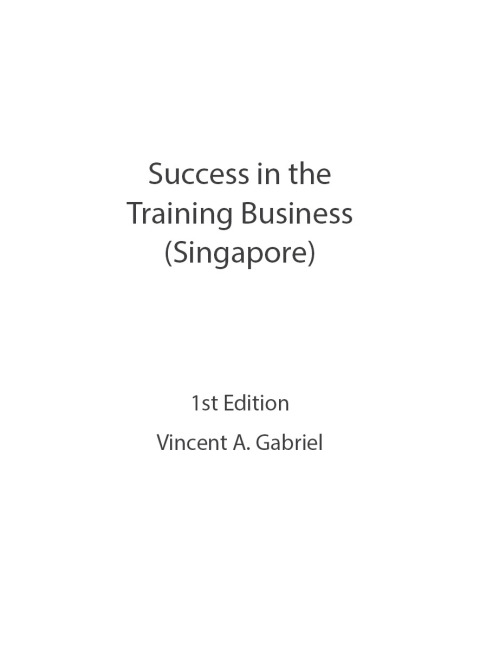 Cover image for book Success In the Training Business