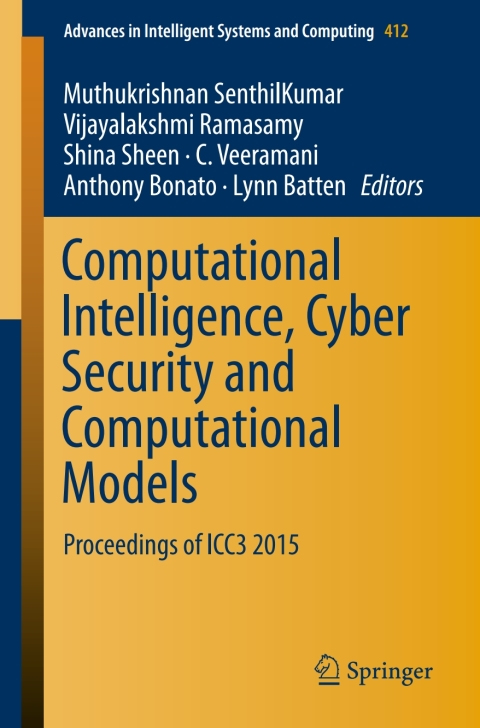 Cover image for book Computational Intelligence, Cyber Security and Computational Models
