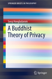 Cover image: A Buddhist Theory of Privacy 9789811003165