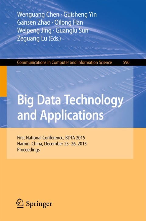Cover image for book Big Data Technology and Applications