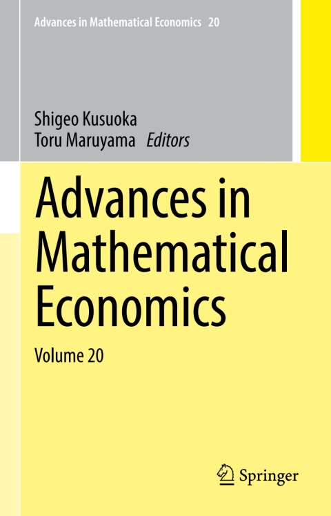 Cover image for book Advances in Mathematical Economics Volume 20