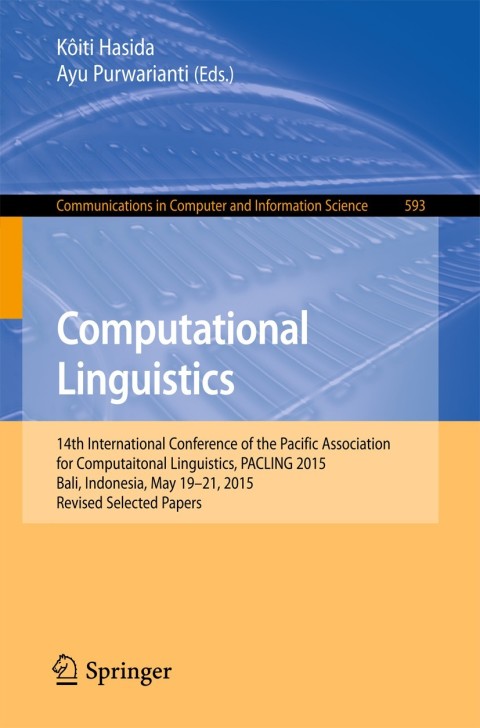 Cover image for book Computational Linguistics