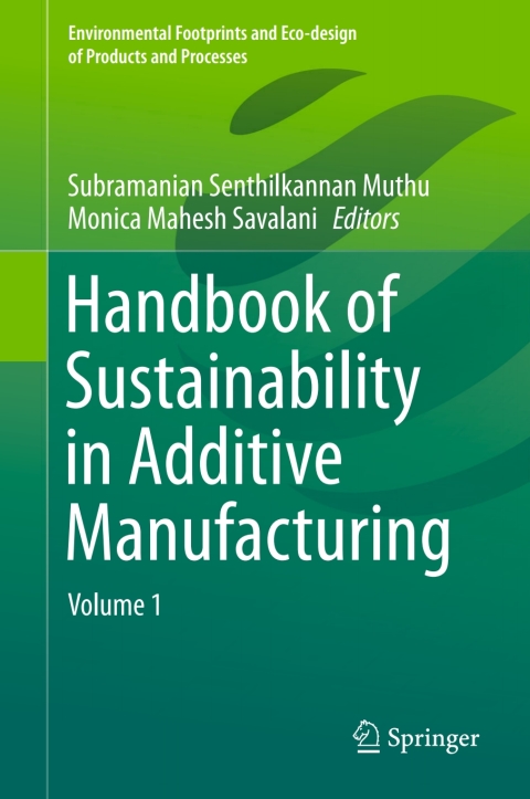 Cover image for book Handbook of Sustainability in Additive Manufacturing