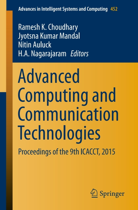Cover image for book Advanced Computing and Communication Technologies