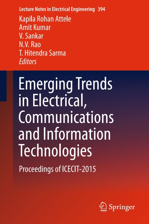 Cover image for book Emerging Trends in Electrical, Communications and Information Technologies