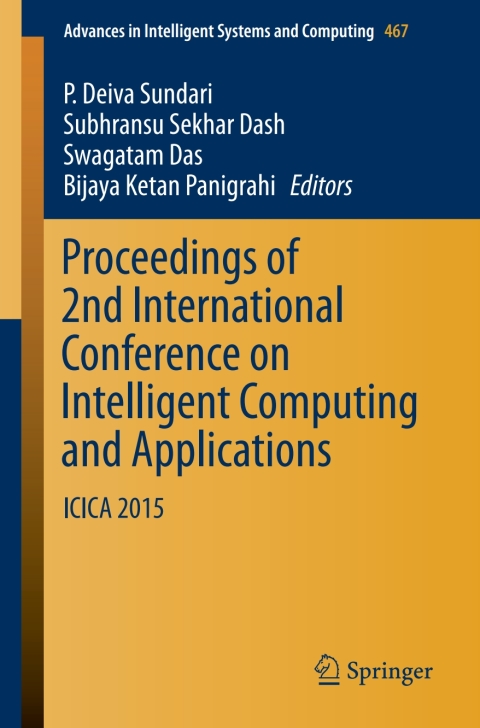 Cover image for book Proceedings of 2nd International Conference on Intelligent Computing and Applications