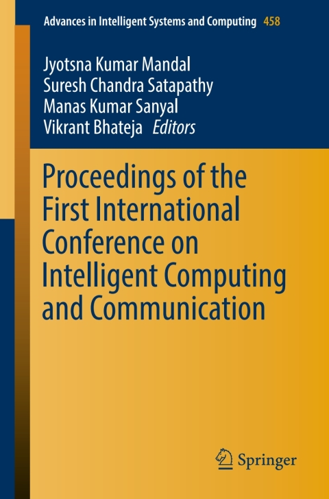 Cover image for book Proceedings of the First International Conference on Intelligent Computing and Communication