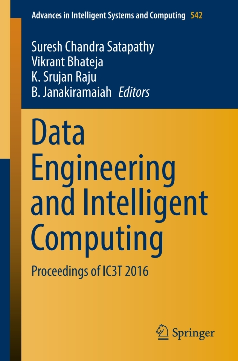 Cover image for book Data Engineering and Intelligent Computing