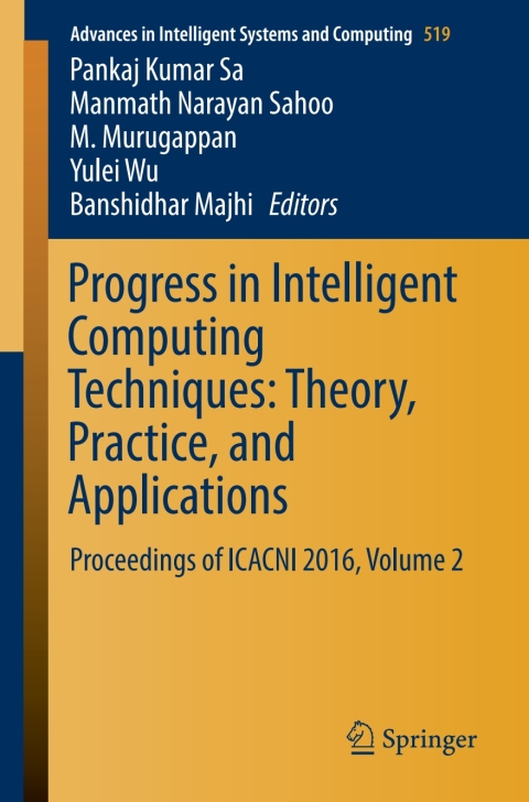 Cover image for book Progress in Intelligent Computing Techniques: Theory, Practice, and Applications
