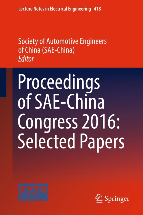 Cover image for book Proceedings of SAE-China Congress 2016