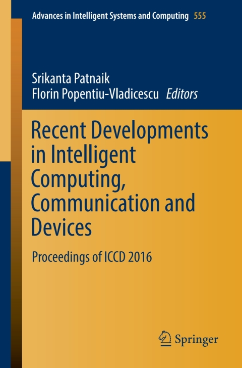 Cover image for book Recent Developments in Intelligent Computing, Communication and Devices