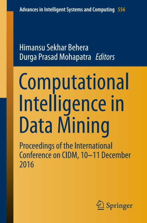 Cover image for book Computational Intelligence in Data Mining