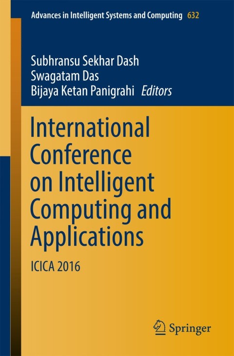 Cover image for book International Conference on Intelligent Computing and Applications