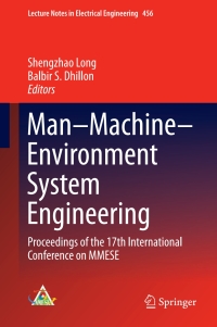 صورة الغلاف: Man–Machine–Environment System Engineering 9789811062315