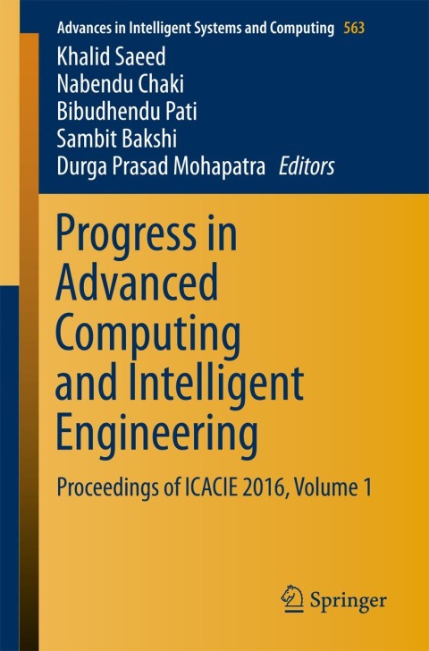 Cover image for book Progress in Advanced Computing and Intelligent Engineering
