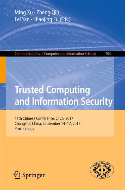 Cover image for book Trusted Computing and Information Security