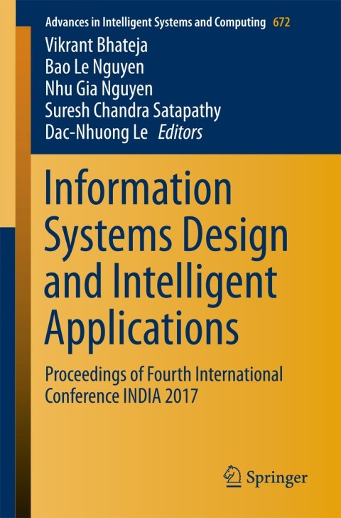 Cover image for book Information Systems Design and Intelligent Applications
