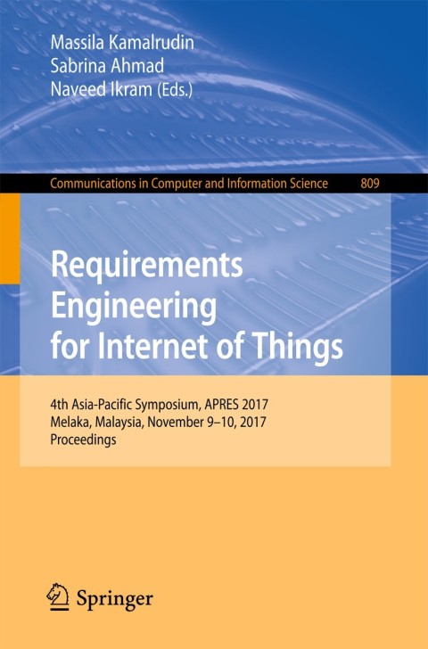 Cover image for book Requirements Engineering for Internet of Things