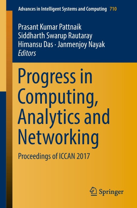 Cover image for book Progress in Computing, Analytics and Networking