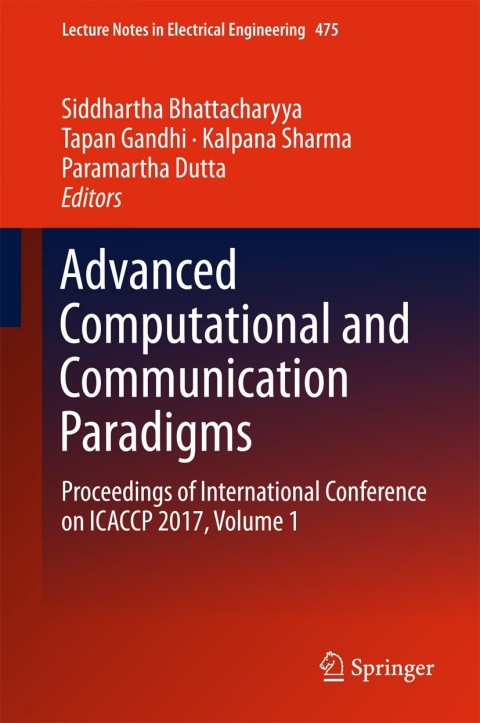 Cover image for book Advanced Computational and Communication Paradigms