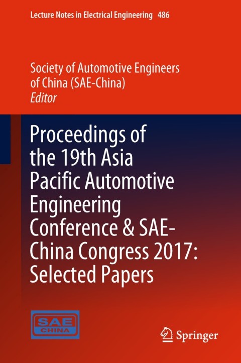 Cover image for book Proceedings of the 19th Asia Pacific Automotive Engineering Conference & SAE-China Congress 2017: Selected Papers