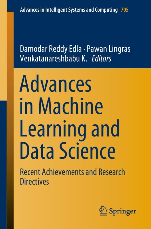 Cover image for book Advances in Machine Learning and Data Science