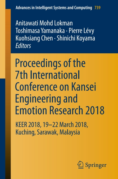 Cover image for book Proceedings of the 7th International Conference on Kansei Engineering and Emotion Research 2018