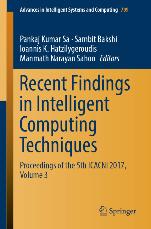 Cover image for book Recent Findings in Intelligent Computing Techniques