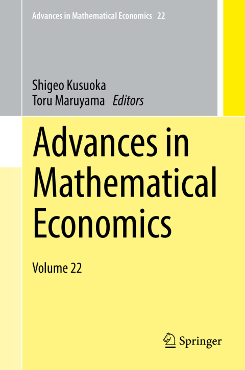 Cover image for book Advances in Mathematical Economics
