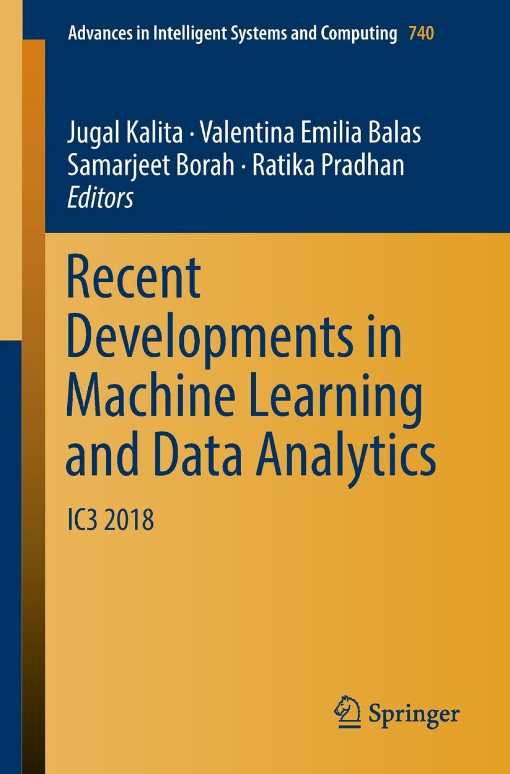 Recent Developments in Machine Learning and Data Analytics (eBook)