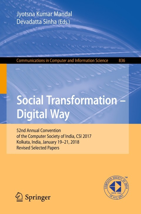 Cover image for book Social Transformation – Digital Way