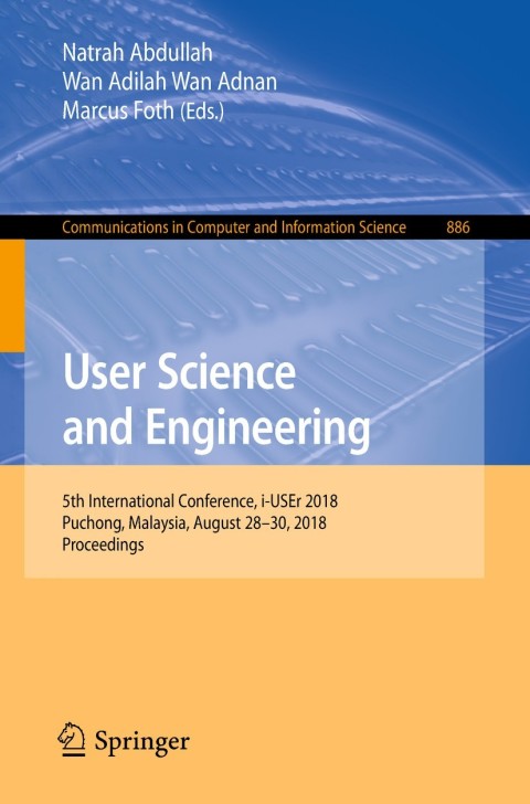 Cover image for book User Science and Engineering