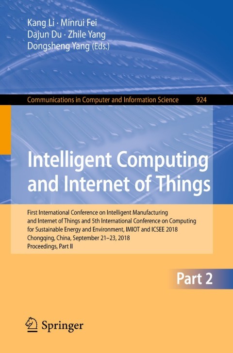 Cover image for book Intelligent Computing and Internet of Things