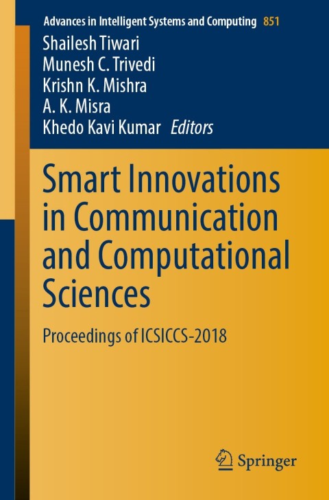 Cover image for book Smart Innovations in Communication and Computational Sciences