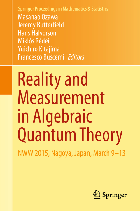 Cover image for book Reality and Measurement in Algebraic Quantum Theory