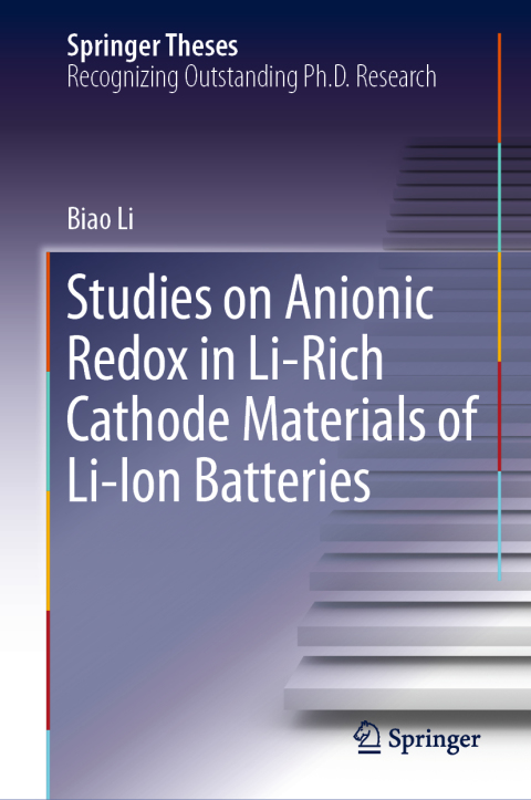 Cover image for book Studies on Anionic Redox in Li-Rich Cathode Materials of Li-Ion Batteries
