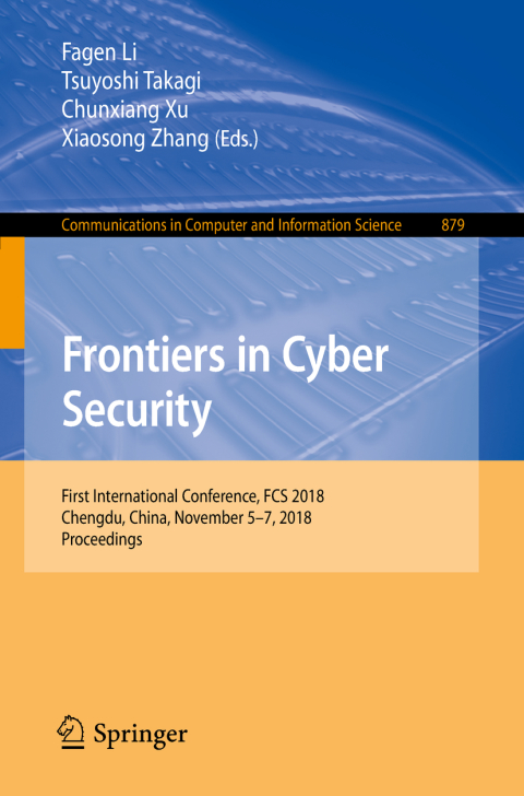 Cover image for book Frontiers in Cyber Security