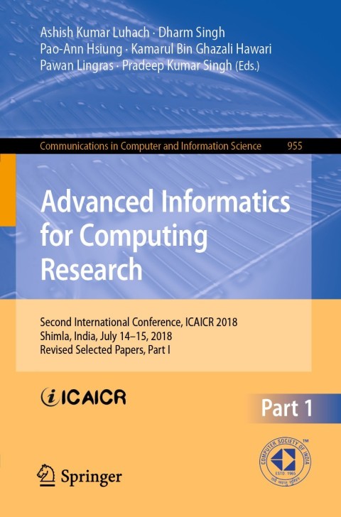 Cover image for book Advanced Informatics for Computing Research