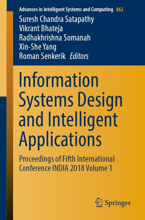 Cover image for book Information Systems Design and Intelligent Applications