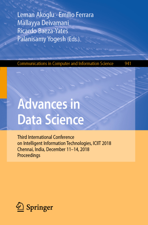 Cover image for book Advances in Data Science
