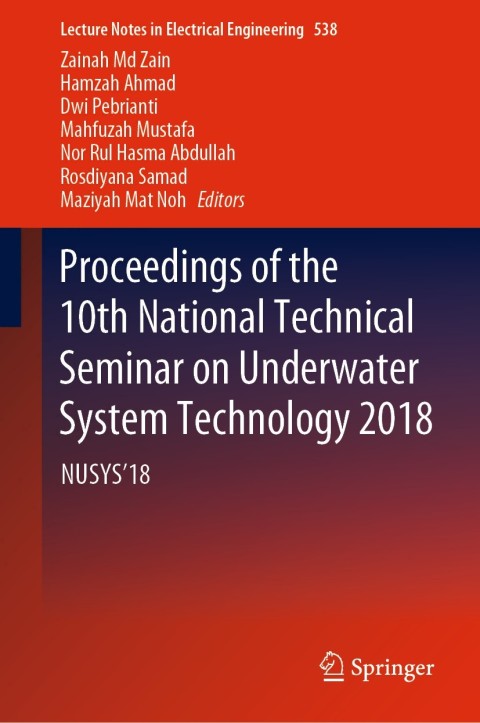 Cover image for book Proceedings of the 10th National Technical Seminar on Underwater System Technology 2018