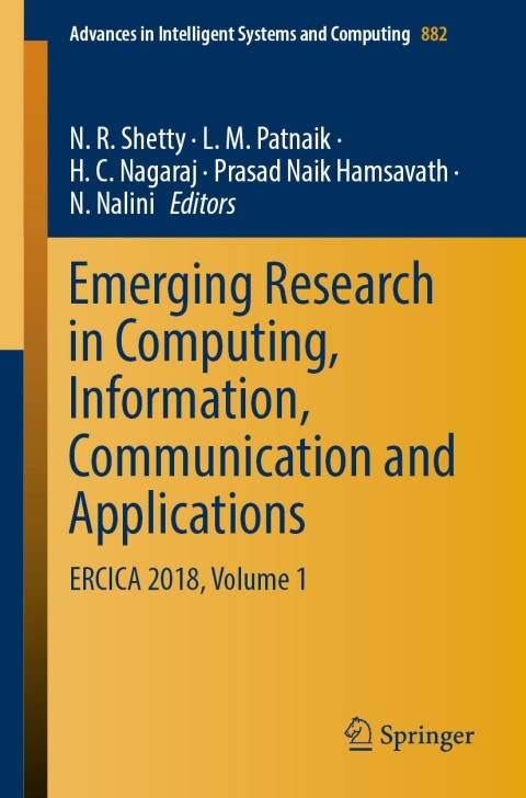 Cover image for book Emerging Research in Computing, Information, Communication and Applications