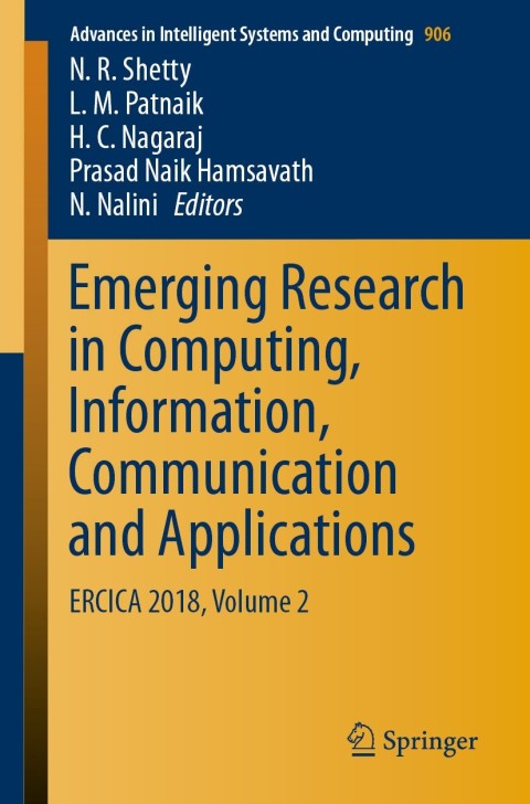 Cover image for book Emerging Research in Computing, Information, Communication and Applications