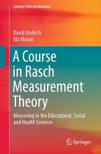 Cover image: A Course in Rasch Measurement Theory 9789811374951