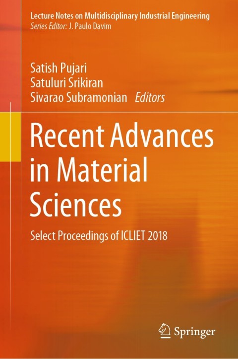 Cover image for book Recent Advances in Material Sciences