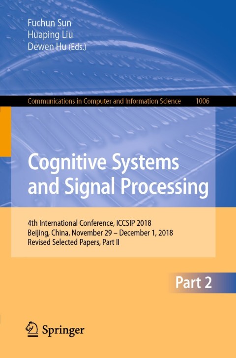 Cover image for book Cognitive Systems and Signal Processing